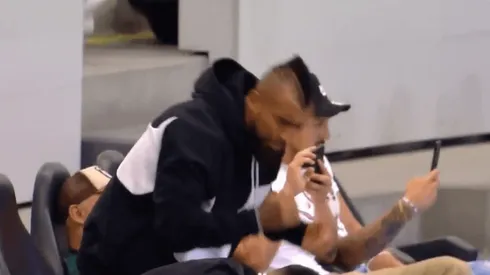 Vidal y su momento de furia en el partido del Inter.