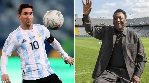 O Rei festejó los 79 goles marcados por Messi con la Albiceleste.