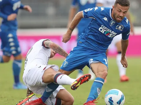 Medel sufre dura derrota con Bologna de titular ante Empoli