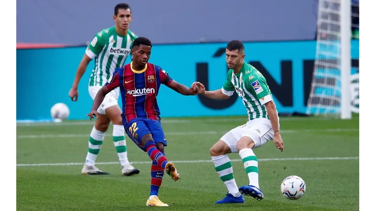 Ansu Fati no juega desde el 7 de noviembre de 2020 ante el Betis de Manuel Pellegrini.