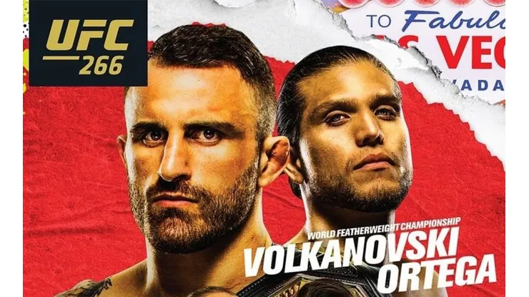 Volkanovsky y Ortega animan el evento central de UFC 266.