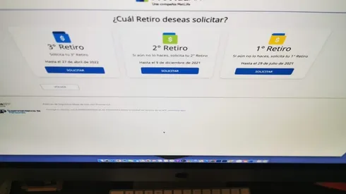 Cada AFP tiene un apartado para hacer efectivo los cobros.