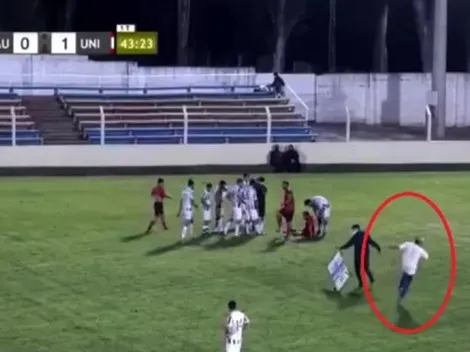 Increíble, pero cierto: camillero se lesiona antes de asistir a jugador