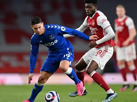 James Rodríguez se marcha de Everton con rumbo a Qatar