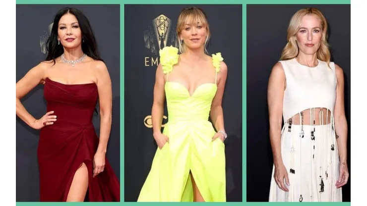 Catherine Zeta-Jones, Kayley Cuoco y Gillian Anderson fueron parte de las celebridades presentes en la premiación de los Emmy 2021.