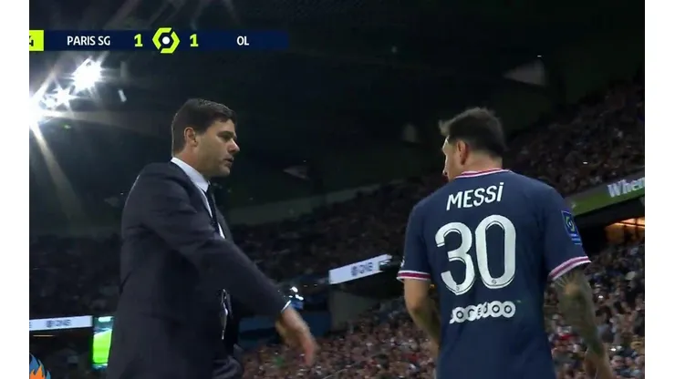 Messi se enojó con Pochettino tras ser sustituido