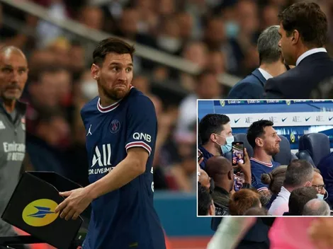 Terrible enojo de Messi con Pochettino tras salir reemplazado