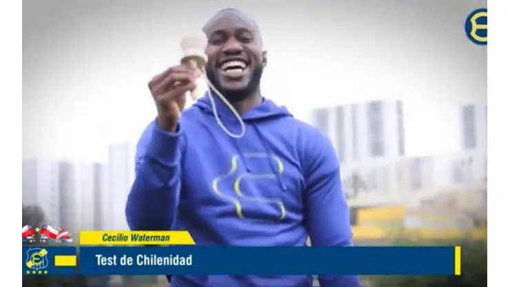 Desde el equipo de comunicaciones de Everton hacen participar de un divertido test al panameño Cecilio Waterman por las Fiestas Patrias
