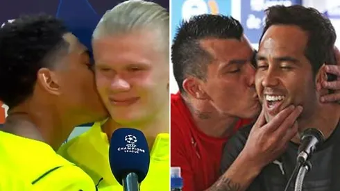 Los cracks del Dortmund revivieron el icónico beso entre el Pitbull Medel y el capitán de La Roja.