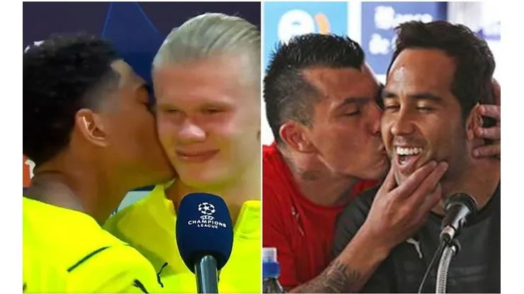 Los cracks del Dortmund revivieron el icónico beso entre el Pitbull Medel y el capitán de La Roja.