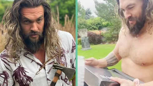 Jason Momoa acostumbra a hacer unboxing de los más excéntricos pedidos. Ahora fue The Black Album de Metallica.