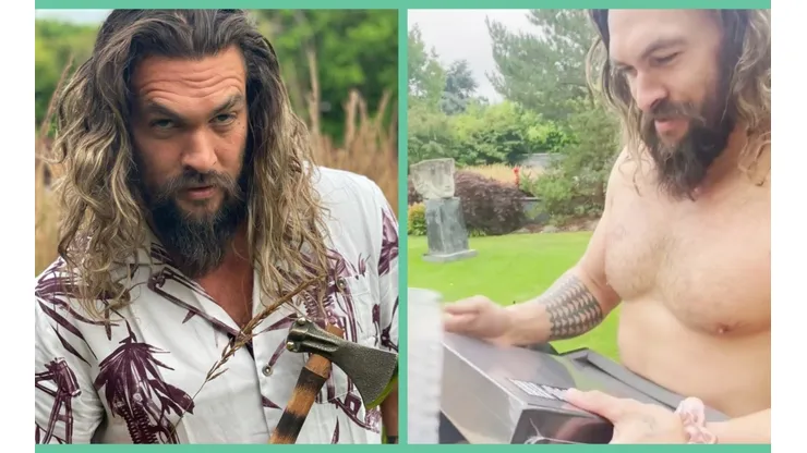 Jason Momoa acostumbra a hacer unboxing de los más excéntricos pedidos. Ahora fue The Black Album de Metallica.