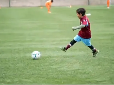 Hijo de Matías Fernández se luce con dos golazos a los 5 años
