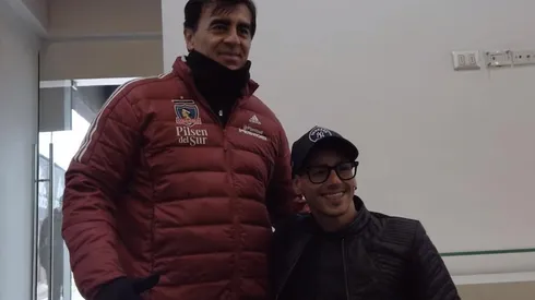 Gustavo Quinteros y el campeón Alberto Abarza.