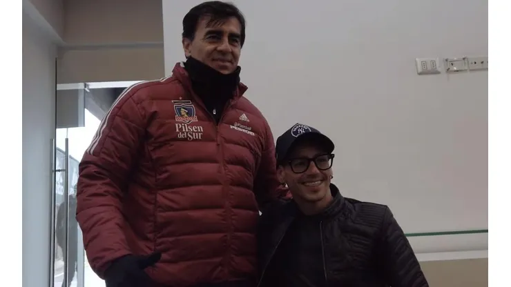 Gustavo Quinteros y el campeón Alberto Abarza.
