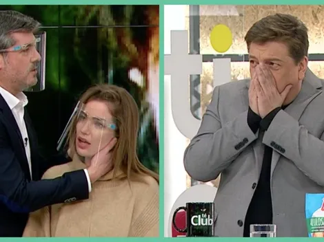 Millaray tuvo sesión quiropráctica al aire con el Hombre del Tiempo