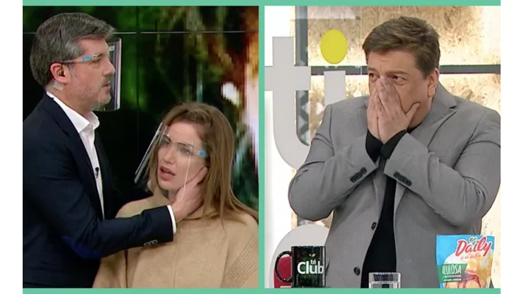El momento en que Eduardo Saez realizó una sesión quiropráctica con Millaray Viera, en Contigo en la Mañana.
