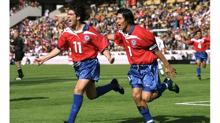 Marcelo Salas e Iván Zamorano fueron letales en la Eliminatoria para el Mundial de Francia 1998, anotando 11 y 12 tantos, respectivamente. Foto: Getty Images