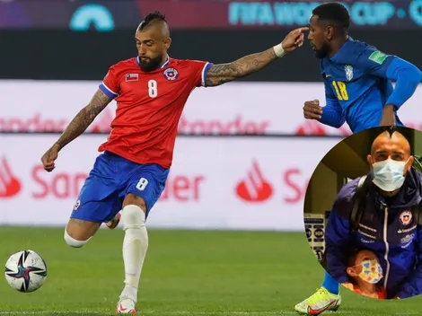 Niño chileno de padres colombianos recibe a Arturo Vidal