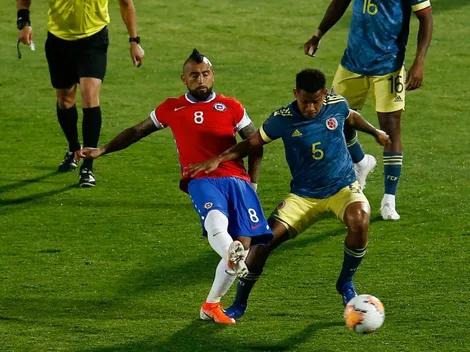 Las formaciones de Chile y Colombia para este jueves