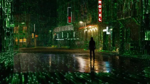 Neo nuevamente está perdido en la matriz, en The Matrix Resurrections.