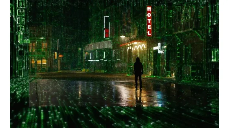 Neo nuevamente está perdido en la matriz, en The Matrix Resurrections.