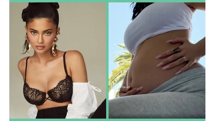 Kylie Jenner confirma embarazo y se muestra con su vientre abultado.