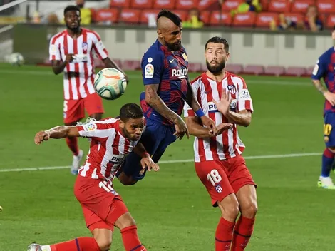 Los partidos que Arturo Vidal jugó de delantero en Barcelona