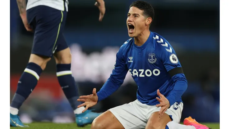 James Rodríguez no sale del Everton por falta de equipos interesados