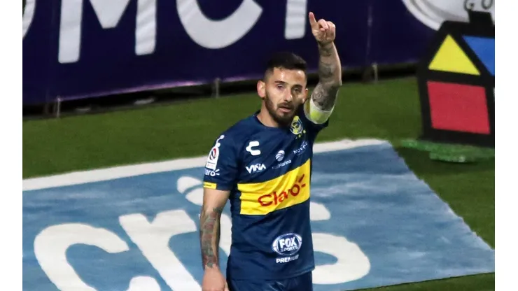 Juan Cuevas fue la gran figura del partido al anotar el 1-0 de Everton sobre Palestino | Foto: Agencia Uno