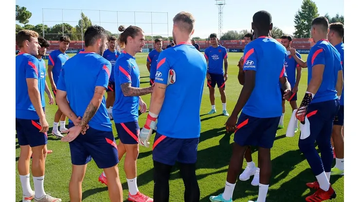 Antoine Griezmann se reencontró con muchos de sus excompañeros.