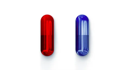 Las píldoras de The Matrix en el anuncio de Warner Bros.