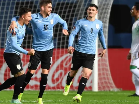 Uruguay golea a Bolivia y se mete en zona de clasificación