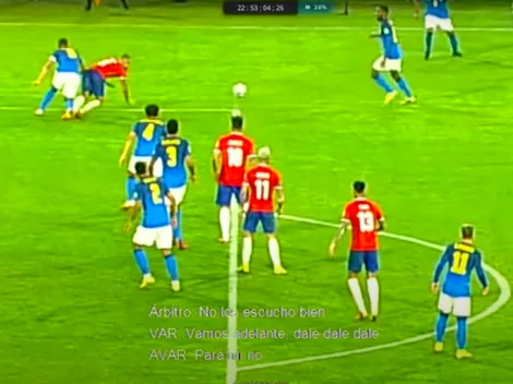 "Vidal se deja caer antes" dice el VAR del polémico penal