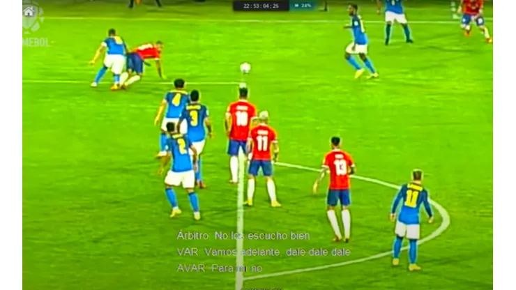 El VAR aseguró que Vidal se había tirado en el penal