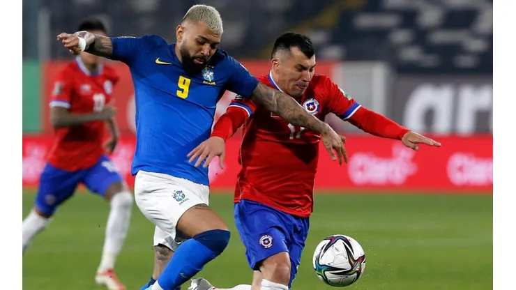 Chile ante Brasil en su partido por las Eliminatorias Sudamericanas rumbo a Qatar 2022.