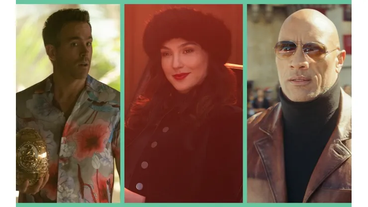 Dwayne Johnson, Gal Gadot y Ryan Reynolds son las figuras de Hollywood que protagonizan Alerta Roja.