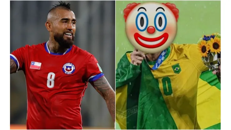 Arturo Vidal masacró a Richarlison y lo tildó de payaso en redes sociales, todo con el emoji correspondiente en la cara del brasilero.