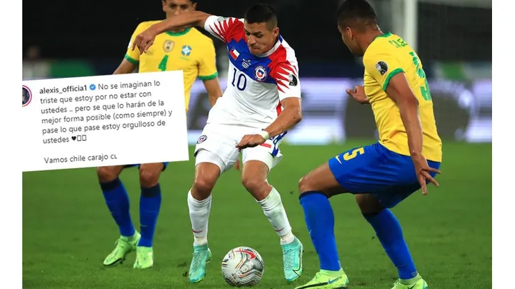 Alexis Sánchez y su tristeza por no defender a Chile ante Brasil