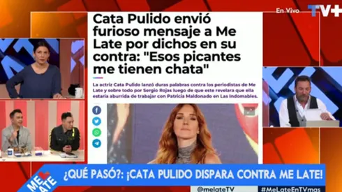 Rojas le responde a Cata Pulido por tratar de picantes a panelistas del Me Late