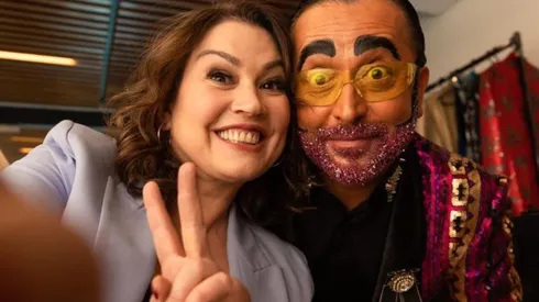 Javiera Contador y Yerko Puchento, los animadores de Pecados Digitales, de Mega.