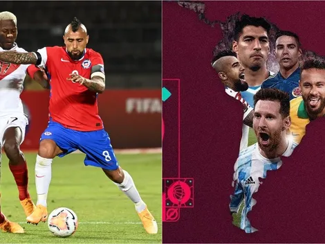La FIFA tapa el mapa de Perú con la cara de Arturo Vidal