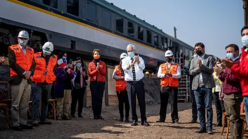 Piñera inicia las obras del Tren Melipilla - Santiago