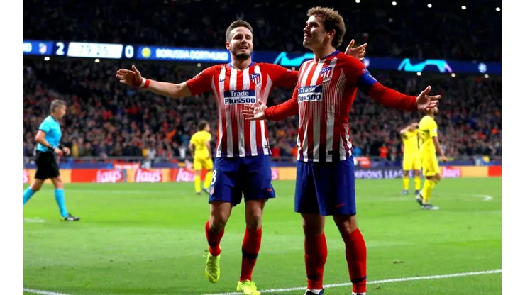 Saúl Ñíguez y Antoine Griezmann en el Atlético de Madrid