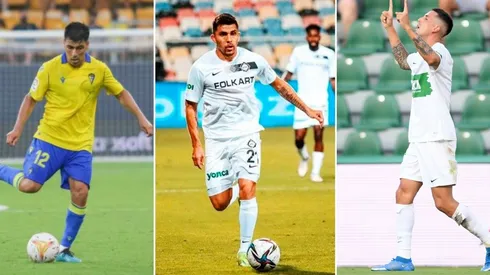 Los futbolistas chilenos se movieron en el fútbol de Europa.