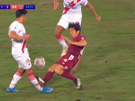 Mati Fernández entra y se va expulsado por una durísima plancha