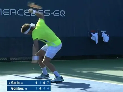 ¡Furioso! Gomboš destruye su raqueta tras caer ante Garín