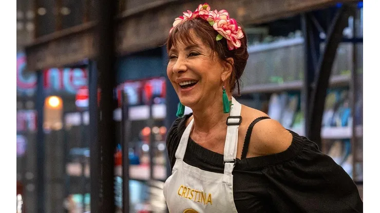 Cristina Tocco en sus momentos finales en Masterchef Celebrity.