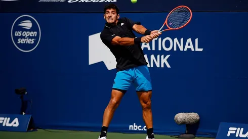 Cristian Garin sale a la cancha en el US Open