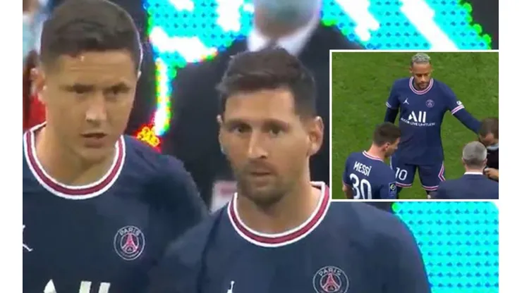 Messi en el momento de su debut
